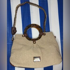 🎉✨ Relic Wooden Handle Snap Closure Handbag Purse